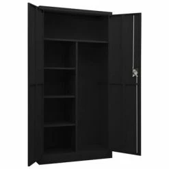Top 10 😍 VidaXL Locker Cabinet Black 35.4"x15.7"x70.9" Steel 💯 -Cabinets & Storage Sales image 5 335972