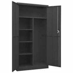Discount 💯 VidaXL Locker Cabinet Anthracite 35.4"x15.7"x70.9" Steel 🎁 -Cabinets & Storage Sales image 5 335973