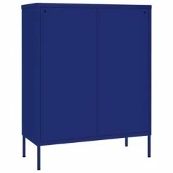 Wholesale 😀 VidaXL Drawer Cabinet Navy Blue 31.5"x13.8"x40" Steel ⌛ -Cabinets & Storage Sales image 5 336145