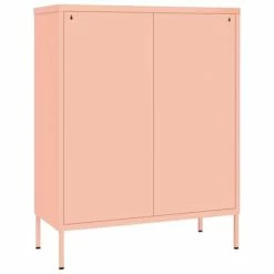 Hot Sale 🤩 VidaXL Drawer Cabinet Pink 31.5"x13.8"x40" Steel 💯 -Cabinets & Storage Sales image 5 336148
