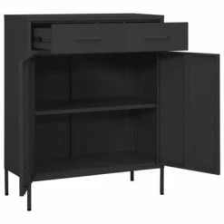 Cheapest ⌛ VidaXL Storage Cabinet Anthracite 31.5"x13.8"x40" Steel 🛒 -Cabinets & Storage Sales image 5 336159