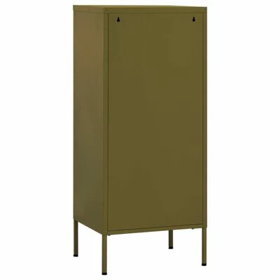 Best deal 🤩 VidaXL Storage Cabinet Olive Green 16.7"x13.8"x40" Steel ⭐ 5 Best deal 🤩 VidaXL Storage Cabinet Olive Green 16.7"x13.8"x40" Steel ⭐ - Image 5