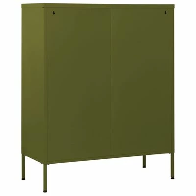 Cheap π VidaXL Chest of Drawers Olive Green 31.5"x13.8"x40" Steel β€οΈ 5 Cheap π VidaXL Chest of Drawers Olive Green 31.5"x13.8"x40" Steel β€οΈ - Image 5