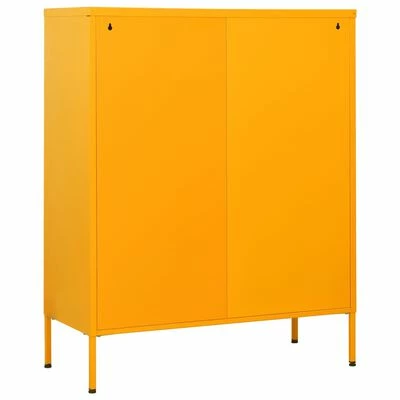 Cheap ๐ VidaXL Chest of Drawers Mustard Yellow 31.5"x13.8"x40" Steel โญ 5 Cheap ๐ VidaXL Chest of Drawers Mustard Yellow 31.5"x13.8"x40" Steel โญ - Image 5