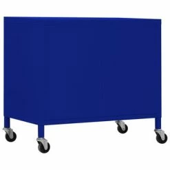 Wholesale 😀 VidaXL Storage Cabinet Navy Blue 23.6"x13.8"x22" Steel 🧨 -Cabinets & Storage Sales image 5 336262