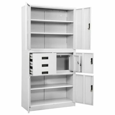 Coupon ๐ VidaXL Office Cabinet White 35.4"x15.7"x70.9" Steel ๐งจ 5 Coupon ๐ VidaXL Office Cabinet White 35.4"x15.7"x70.9" Steel ๐งจ - Image 5