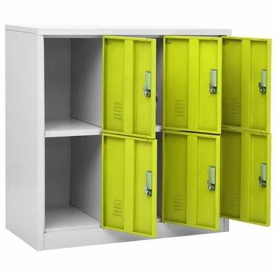 Best deal ๐ VidaXL Locker Cabinet Light Gray and Green 35.4"x17.7"x36.4" Steel ๐ฏ 5 Best deal ๐ VidaXL Locker Cabinet Light Gray and Green 35.4"x17.7"x36.4" Steel ๐ฏ - Image 5