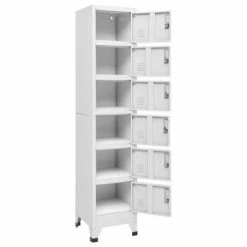 Promo 🛒 VidaXL Locker Cabinet Light Gray 15"x15.7"x70.9" Steel ❤️ -Cabinets & Storage Sales image 5 339793