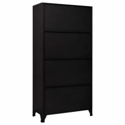Cheapest ✨ VidaXL Locker Cabinet Black 35.4"x17.7"x70.9" Steel 👏 -Cabinets & Storage Sales image 5 339814