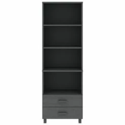 Flash Sale ⭐ VidaXL Highboard Dark Gray 23.6"x13.8"x70.9" Solid Wood Pine 🌟 -Cabinets & Storage Sales image 5 340490