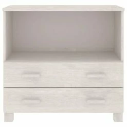 Wholesale 🌟 VidaXL Sideboard White 33.5"x13.8"x31.5" Solid Wood Pine ❤️ -Cabinets & Storage Sales image 5 340497
