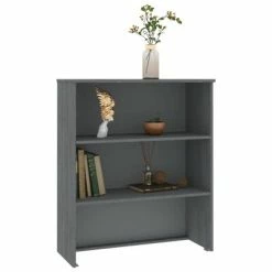 Flash Sale 👏 VidaXL Top for Highboard Dark Gray 33.5"x13.8"x39.4" Solid Wood Pine 🎁 -Cabinets & Storage Sales image 5 340510