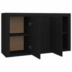 Top 10 🛒 VidaXL Sideboard Black 47.2"x14.2"x27.2" Engineered Wood ✔️ -Cabinets & Storage Sales image 5 801842