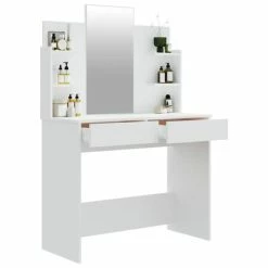Coupon 𧨠VidaXL π Dressing Table with Mirror White 37.8"x15.7"x55.9" π 10 Coupon 𧨠VidaXL π Dressing Table with Mirror White 37.8"x15.7"x55.9" π -Cabinets & Storage Sales image 5 802831