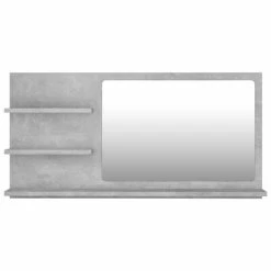 Cheapest 🔔 VidaXL Bathroom Mirror Concrete Gray 35.4"x4.1"x17.7" Engineered Wood 😀 -Cabinets & Storage Sales image 5 805019