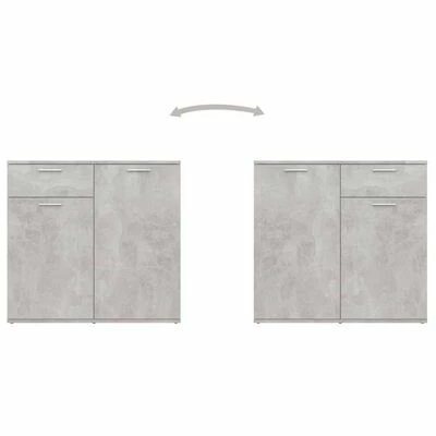 Brand new ๐ VidaXL Sideboard Concrete Gray 31.5"x14.2"x29.5" Engineered Wood ๐ฅ 5 Brand new ๐ VidaXL Sideboard Concrete Gray 31.5"x14.2"x29.5" Engineered Wood ๐ฅ - Image 5