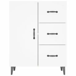 Hot Sale 💯 VidaXL Sideboard White 27.4"x13.4"x35.4" Engineered Wood 🌟 -Cabinets & Storage Sales image 5 812177