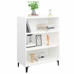 Best Pirce ✔️ VidaXL Sideboard White 27.4"x12.8"x35.4" Engineered Wood 🎉 -Cabinets & Storage Sales image 5 812249