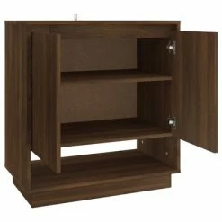 Outlet 😉 VidaXL Sideboard Brown Oak 27.6"x16.1"x29.5" Engineered Wood 💯 -Cabinets & Storage Sales image 5 812992