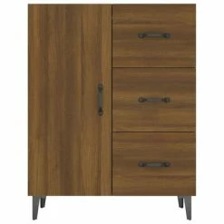 Best deal 😉 VidaXL Sideboard Brown Oak 27.4"x13.4"x35.4" Engineered Wood 💯 -Cabinets & Storage Sales image 5 817356