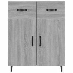 Top 10 😍 VidaXL Sideboard Gray Sonoma 27.4"x13.4"x35.4" Engineered Wood 😍 -Cabinets & Storage Sales image 5 817361