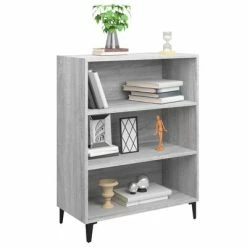 New 🎁 VidaXL Sideboard Gray Sonoma 27.4"x12.8"x35.4" Engineered Wood ⭐ -Cabinets & Storage Sales image 5 817379