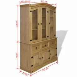 Cheapest π VidaXL Buffet & Hutch Mexican Pine Corona Range β 11 Cheapest π VidaXL Buffet & Hutch Mexican Pine Corona Range β -Cabinets & Storage Sales image 6 243752
