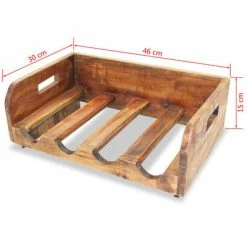 Best Pirce ✔️ VidaXL Wine Racks 4 pcs for 16 Bottles Solid Reclaimed Wood 😍 -Cabinets & Storage Sales image 6 244491
