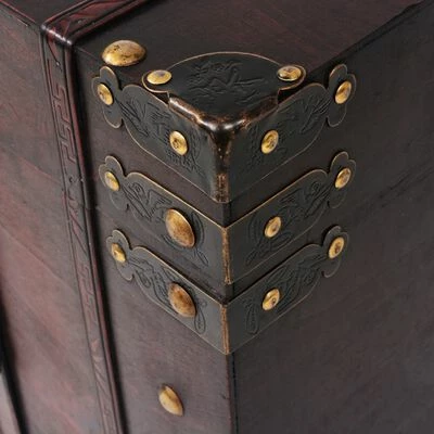 Brand new โค๏ธ VidaXL Vintage Treasure Chest Wood 26"x15"x15.7" ๐ 6 Brand new โค๏ธ VidaXL Vintage Treasure Chest Wood 26"x15"x15.7" ๐ - Image 6