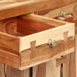 Best Pirce ❤️ VidaXL Sideboard 47.2"x13.8"x29.5" Solid Acacia Wood 😉 -Cabinets & Storage Sales image 6 247449