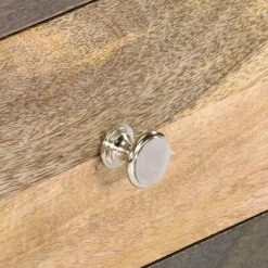 Cheapest ⭐ VidaXL Side Cabinet Gray 29.5"x11.8"x23.6" Solid Mango Wood 🔔 -Cabinets & Storage Sales image 6 282736