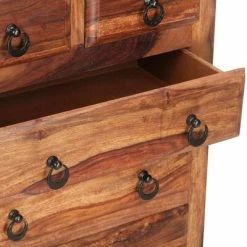Best reviews of 💯 VidaXL Drawer Cabinet 23.6"x13.8"x29.5" Solid Sheesham Wood ❤️ -Cabinets & Storage Sales image 6 286395