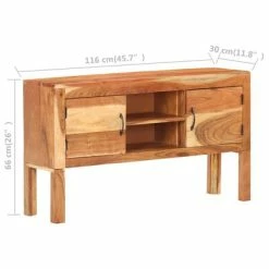 Outlet 🌟 VidaXL Sideboard 45.7"x11.8"x26" Solid Acacia Wood 😉 11 Outlet 🌟 VidaXL Sideboard 45.7"x11.8"x26" Solid Acacia Wood 😉 -Cabinets & Storage Sales image 6 320476