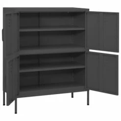 Discount 🥰 VidaXL Storage Cabinet Anthracite 31.5"x13.8"x40" Steel 😍 -Cabinets & Storage Sales image 6 336141