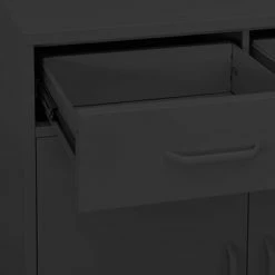 Cheapest ⌛ VidaXL Storage Cabinet Anthracite 31.5"x13.8"x40" Steel 🛒 -Cabinets & Storage Sales image 6 336159