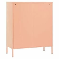 Discount 😉 VidaXL Storage Cabinet Pink 31.5"x13.8"x40" Steel 🥰 -Cabinets & Storage Sales image 6 336175