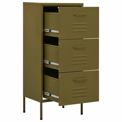Best deal 🤩 VidaXL Storage Cabinet Olive Green 16.7"x13.8"x40" Steel ⭐ 6 Best deal 🤩 VidaXL Storage Cabinet Olive Green 16.7"x13.8"x40" Steel ⭐ - Image 6