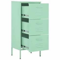 Flash Sale ⭐ VidaXL Storage Cabinet Mint 16.7"x13.8"x40" Steel 🎁 -Cabinets & Storage Sales image 6 336185