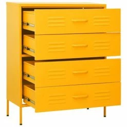 Cheap ๐ VidaXL Chest of Drawers Mustard Yellow 31.5"x13.8"x40" Steel โญ 11 Cheap ๐ VidaXL Chest of Drawers Mustard Yellow 31.5"x13.8"x40" Steel โญ -Cabinets & Storage Sales image 6 336200