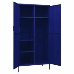 Brand new ✨ VidaXL Wardrobe Navy Blue 35.4"x19.7"x70.9" Steel 🌟 -Cabinets & Storage Sales image 6 336244