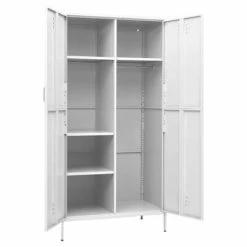 Top 10 😍 VidaXL Wardrobe White 35.4"x19.7"x70.9" Steel 🔔 -Cabinets & Storage Sales image 6 336251