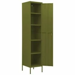 Top 10 🎉 VidaXL Locker Cabinet Olive Green 13.8"x18.1"x70.9" Steel 🌟 -Cabinets & Storage Sales image 6 336252