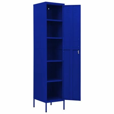 Top 10 💯 VidaXL Locker Cabinet Navy Blue 13.8"x18.1"x70.9" Steel ✔️ 6 Top 10 💯 VidaXL Locker Cabinet Navy Blue 13.8"x18.1"x70.9" Steel ✔️ - Image 6