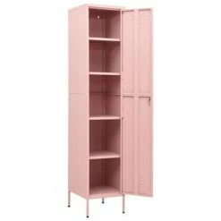 Flash Sale 🤩 VidaXL Locker Cabinet Pink 13.8"x18.1"x70.9" Steel 😉 -Cabinets & Storage Sales image 6 336256