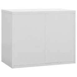 Best Sale 🌟 VidaXL Filing Cabinet Light Gray 35.4"x18.1"x28.5" Steel 🎉 -Cabinets & Storage Sales image 6 336287