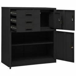 Coupon 🛒 VidaXL Office Cabinet Anthracite 35.4"x15.7"x40.2" Steel 😉 11 Coupon 🛒 VidaXL Office Cabinet Anthracite 35.4"x15.7"x40.2" Steel 😉 -Cabinets & Storage Sales image 6 336408