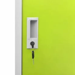 Cheap ✔️ VidaXL Locker Cabinet Light Gray and Green 35.4"x17.7"x36.4" Steel 😍 -Cabinets & Storage Sales image 6 336435
