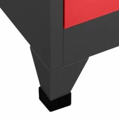 Wholesale 😉 VidaXL Locker Cabinet Anthracite and Red 35.4"x17.7"x70.9" Steel ✔️ -Cabinets & Storage Sales image 6 339817
