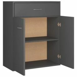 Promo ✨ VidaXL Sideboard Gray 23.6"x11.8"x29.5" Engineered Wood 🌟 -Cabinets & Storage Sales image 6 800713