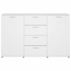 Discount 🎉 VidaXL Sideboard White 47.2"x14"x29.5" Engineered Wood ✔️ -Cabinets & Storage Sales image 6 801328